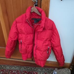 Vibrant Red Women's Puffer Jacket